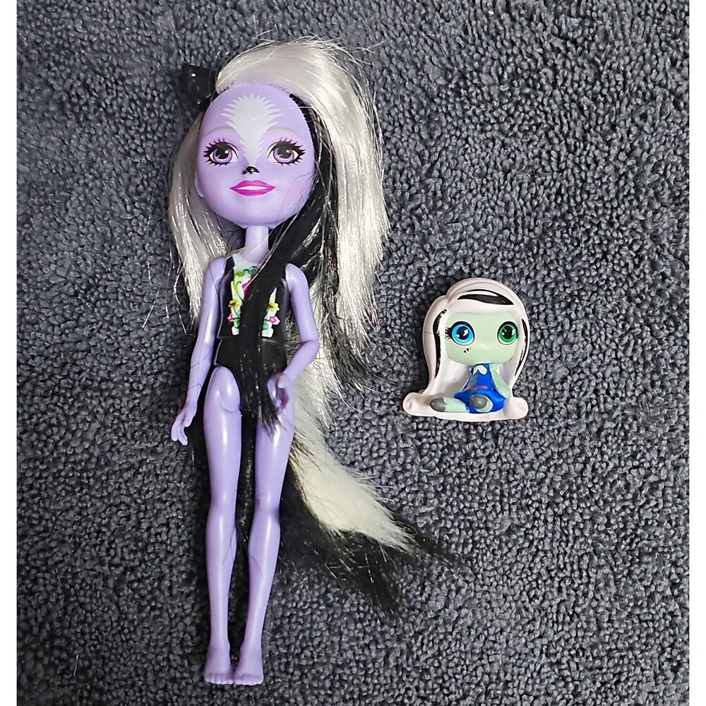 Monster High 6 In Fashion Doll Sage Skunk And A Mini Monster High Doll